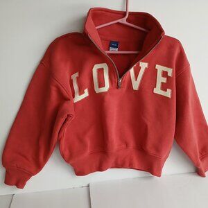 Old Navy girls 1/4 zip sweatshirt XS (5)